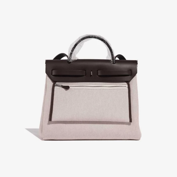 Mirror Quality Hermès Replicas Herbag 31 Toile/Vache Hunter Ebene/Ecru/Beige PHW - DLF - Image 3