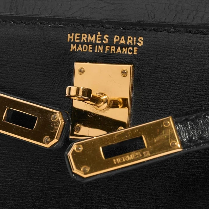 Mirror Quality Hermès Replicas Kelly 15 Box Black GHW - DLF - Image 5