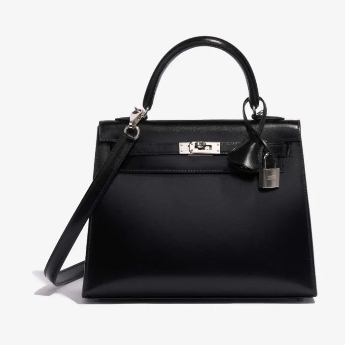 Mirror Quality Hermès Replicas Kelly 25 Box Black PHW – DLF