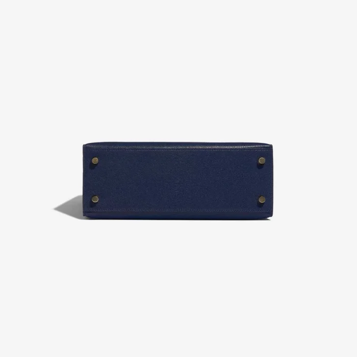 Mirror Quality Hermès Replicas Kelly 25 Chèvre Chamkila Blue Saphire GHW - DLF - Image 3