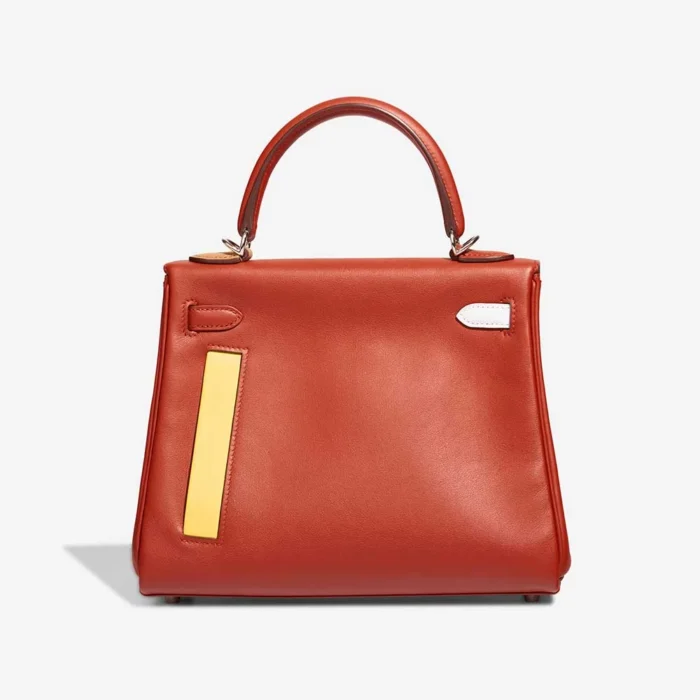 Mirror Quality Hermès Replicas Kelly 25 Colormatic Swift Cuivre/Nata/Bleu Brume/Chai/Lime PHW - DLF - Image 2
