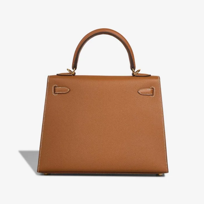 Mirror Quality Hermès Replicas Kelly 25 Epsom Gold GHW - DLF - Image 2
