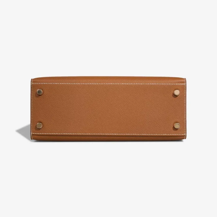 Mirror Quality Hermès Replicas Kelly 25 Epsom Gold GHW - DLF - Image 3