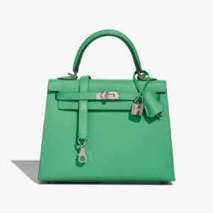 Mirror Quality Hermès Replicas Kelly 25 Epsom Vert Comics PHW - DLF