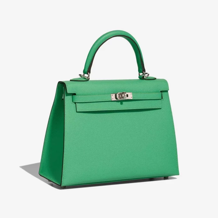 Mirror Quality Hermès Replicas Kelly 25 Epsom Vert Comics PHW - DLF - Image 4