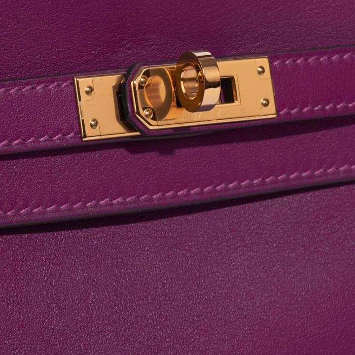 Mirror Quality Hermès Replicas Kelly 25 Swift Anemone GHW - DLF - Image 7