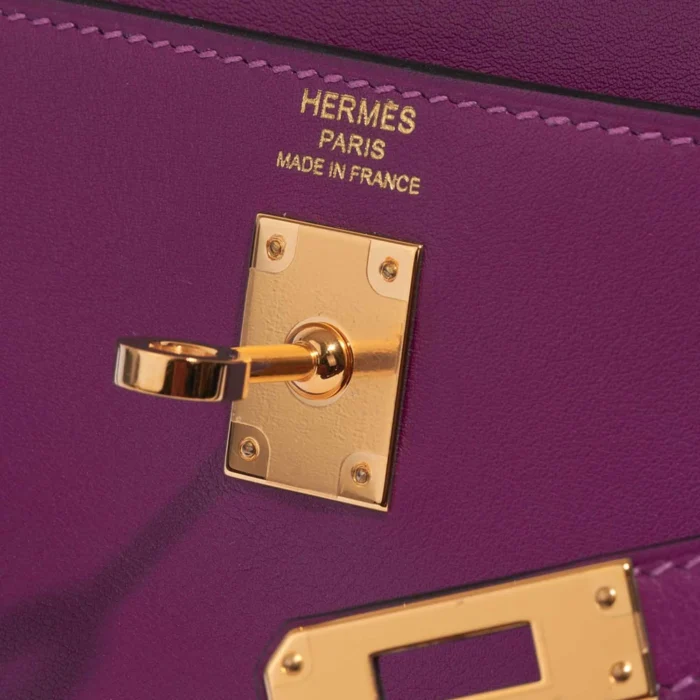 Mirror Quality Hermès Replicas Kelly 25 Swift Anemone GHW - DLF - Image 6