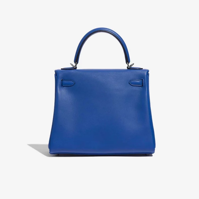 Mirror Quality Hermès Replicas Kelly 25 Swift Blue France PHW - DLF - Image 2