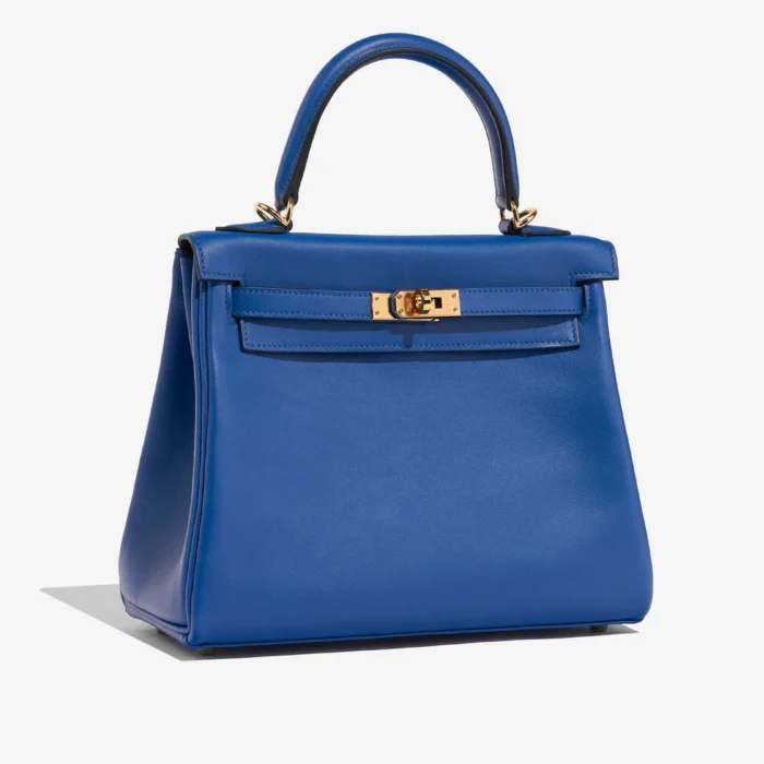 Mirror Quality Hermès Replicas Kelly 25 Swift Blue de France GHW - DLF - Image 4