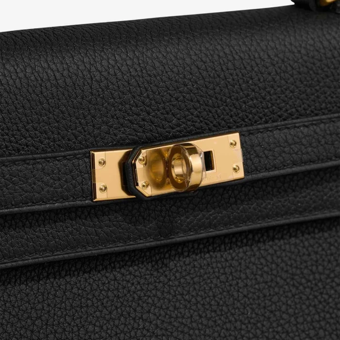 Mirror Quality Hermès Replicas Kelly 25 Togo Black GHW - DLF - Image 6