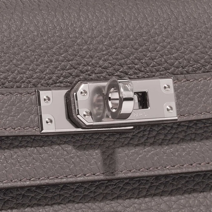 Mirror Quality Hermès Replicas Kelly 25 Togo Etain PHW - DLF - Image 7
