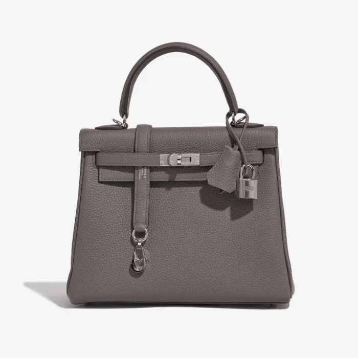 Mirror Quality Hermès Replicas Kelly 25 Togo Etain PHW - DLF Front