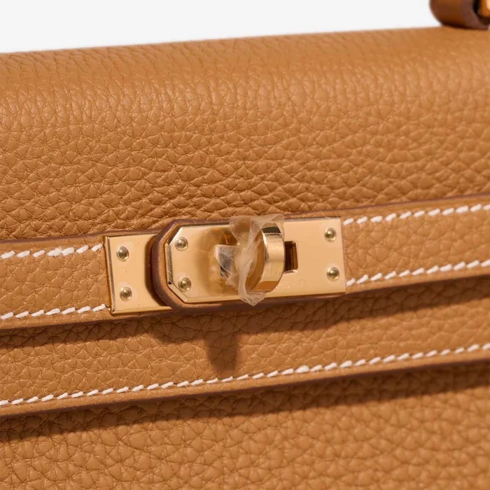 Mirror Quality Hermès Replicas Kelly 25 Togo Sable Naturel GHW - DLF - Image 7