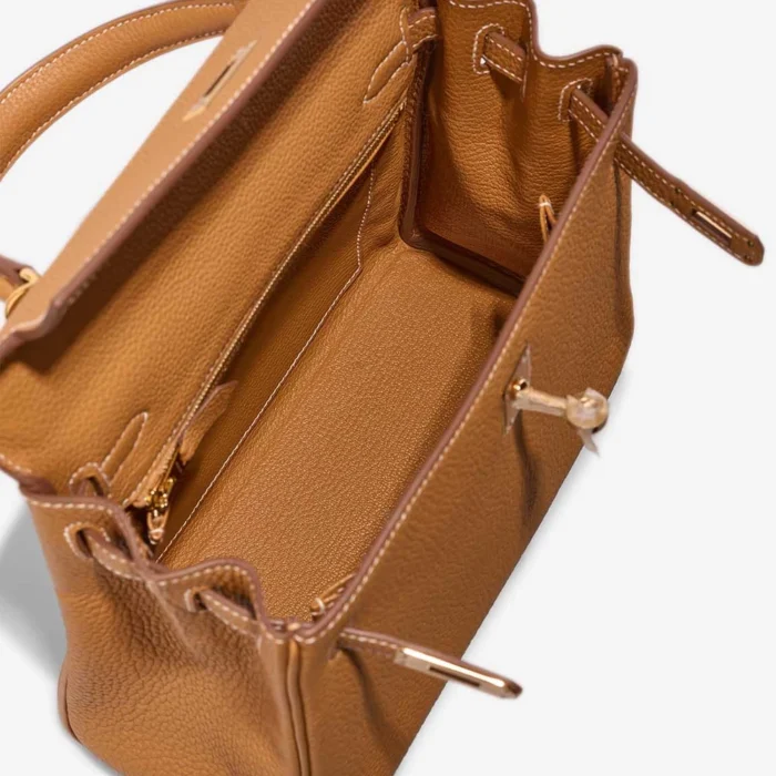 Mirror Quality Hermès Replicas Kelly 25 Togo Sable Naturel GHW - DLF - Image 5