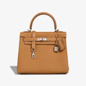 Mirror Quality Hermès Replicas Kelly 25 Togo Sable Naturel PHW - DLF