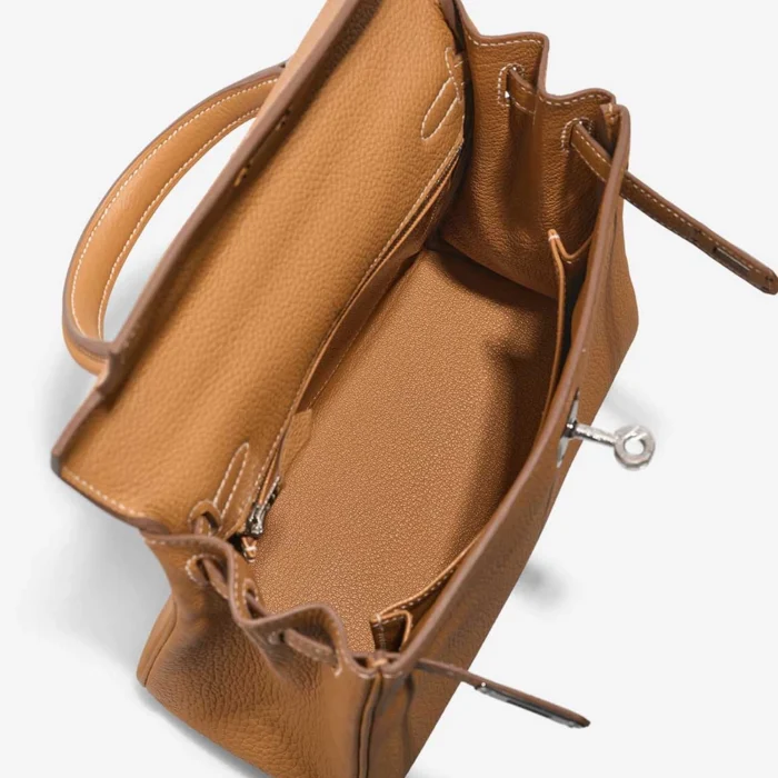 Mirror Quality Hermès Replicas Kelly 25 Togo Sable Naturel PHW - DLF - Image 5
