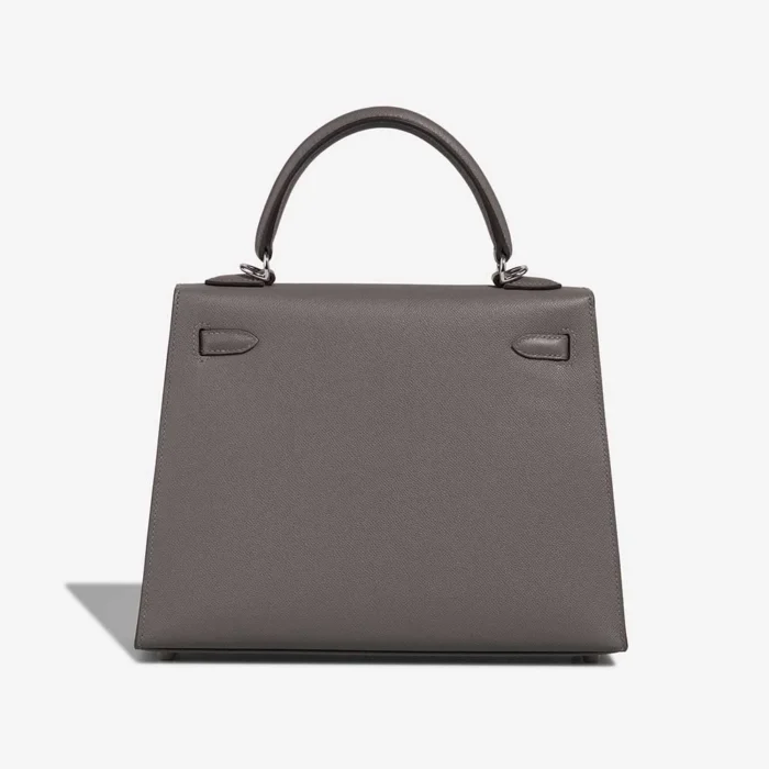 Mirror Quality Hermès Replicas Kelly 25 Veau Madame Gris Meyer PHW - DLF - Image 2