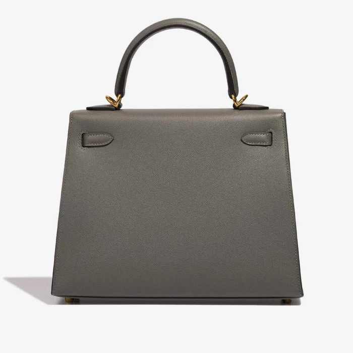 Mirror Quality Hermès Replicas Kelly 25 Veau Madame Vert Amande GHW - DLF - Image 2