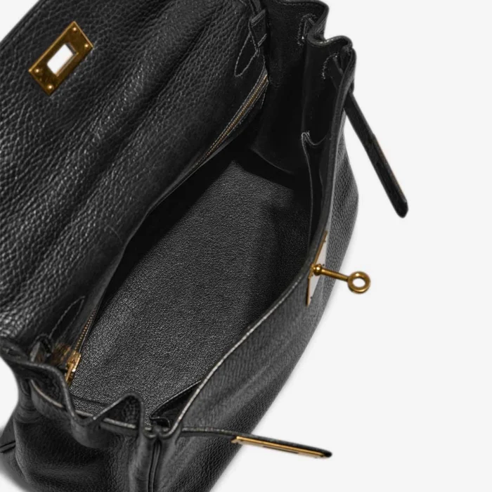 Mirror Quality Hermès Replicas Kelly 28 Ardennes Black GHW - DLF - Image 5