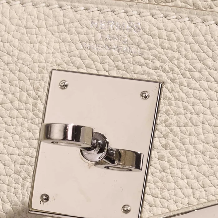 Mirror Quality Hermès Replicas Kelly 28 Au Galop Togo Craie/Black/Fauve/Rouge H PHW - DLF - Image 6