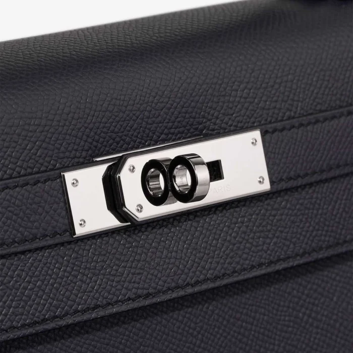 Mirror Quality Hermès Replicas Kelly 28 Epsom Bleu Indigo PHW - DLF - Image 7