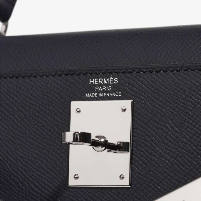 Mirror Quality Hermès Replicas Kelly 28 Epsom Bleu Indigo PHW - DLF - Image 6