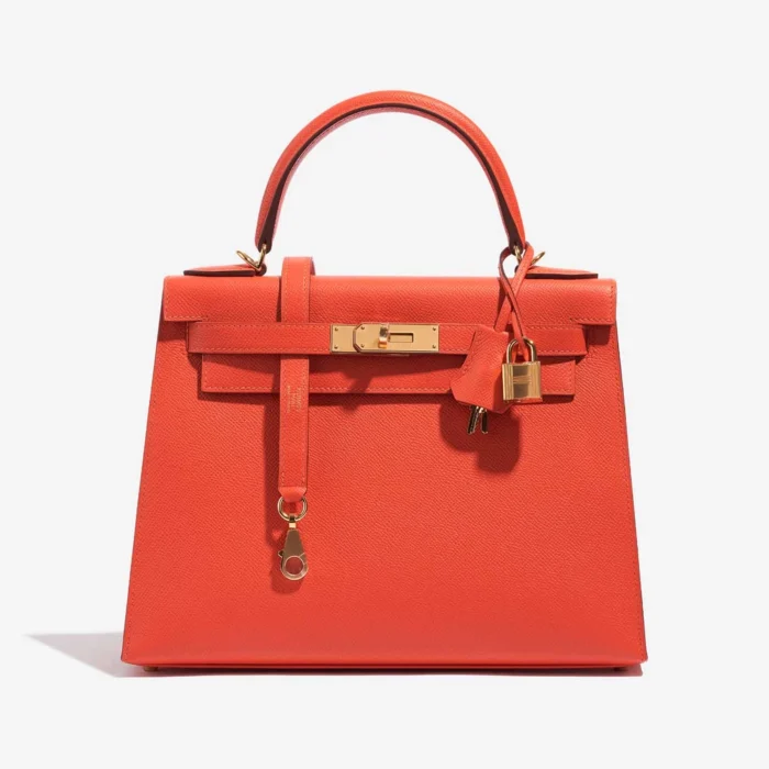 Mirror Quality Hermès Replicas Kelly 28 Epsom Capucine GHW