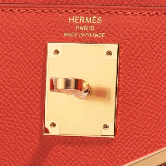 Mirror Quality Hermès Replicas Kelly 28 Epsom Capucine GHW - DLF - Image 6
