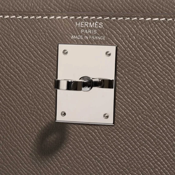 Mirror Quality Hermès Replicas Kelly 28 Epsom Etoupe PHW - DLF - Image 6