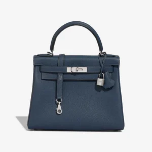 Mirror Quality Hermès Replicas Kelly 28 Togo Bleu de Prusse PHW - DLF