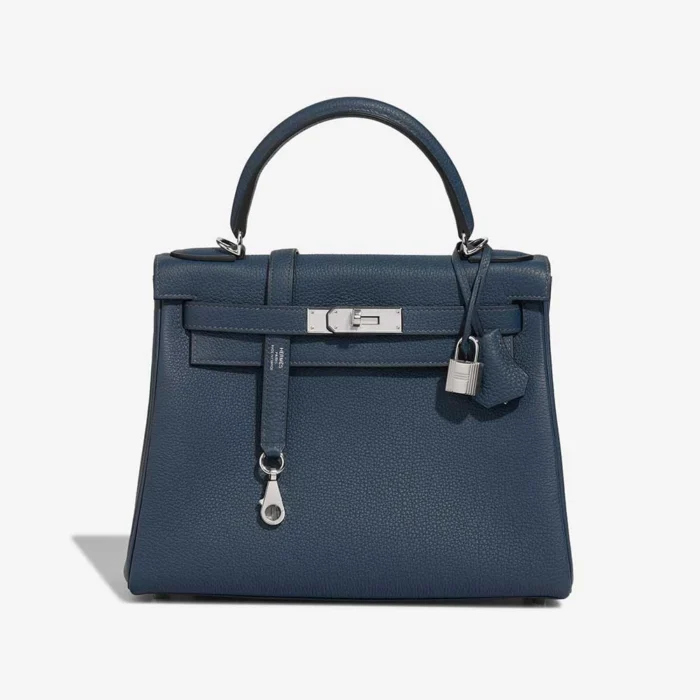 Mirror Quality Hermès Replicas Kelly 28 Togo Bleu de Prusse PHW - DLF