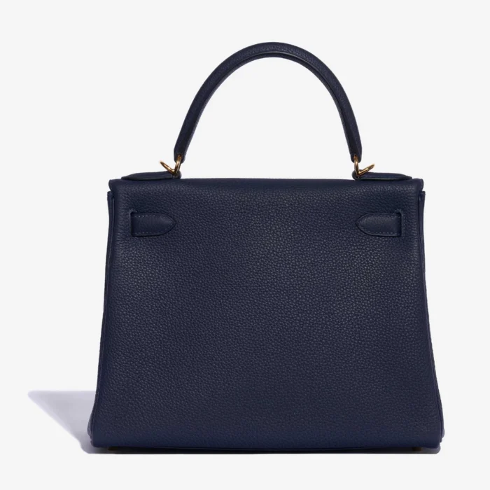 Mirror Quality Hermès Replicas Kelly 28 Togo Blue Nuit GHW - DLF - Image 2