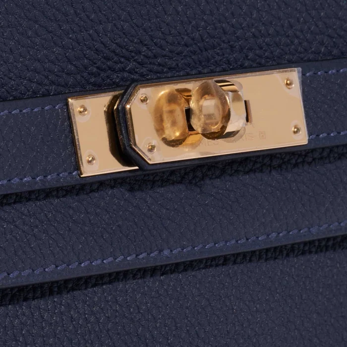 Mirror Quality Hermès Replicas Kelly 28 Togo Blue Nuit GHW - DLF - Image 7