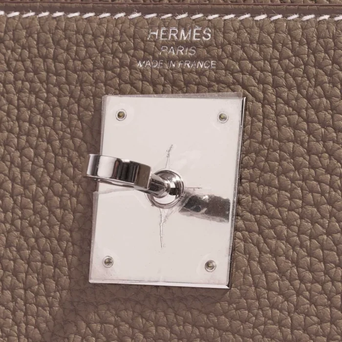 Mirror Quality Hermès Replicas Kelly 28 Togo Etoupe PHW - DLF - Image 6