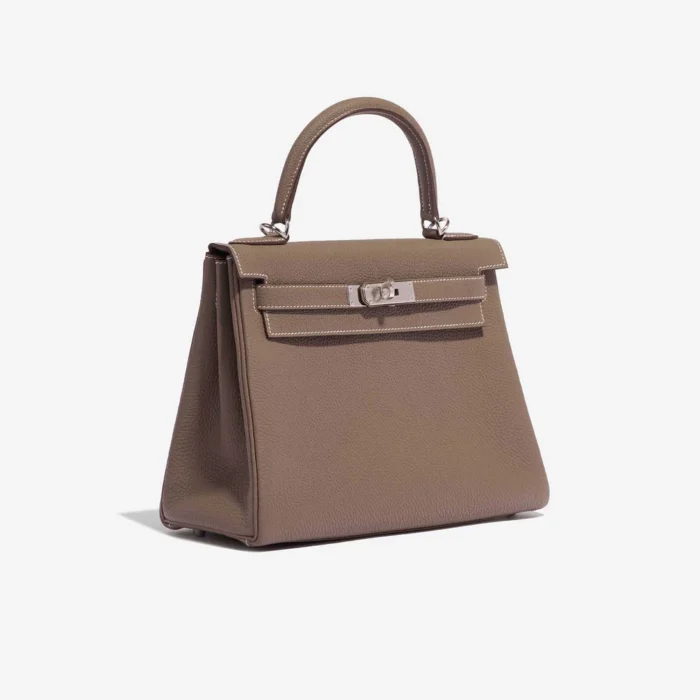 Mirror Quality Hermès Replicas Kelly 28 Togo Etoupe PHW - DLF - Image 4