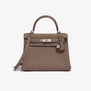 Mirror Quality Hermès Replicas Kelly 28 Togo Etoupe PHW – DLF
