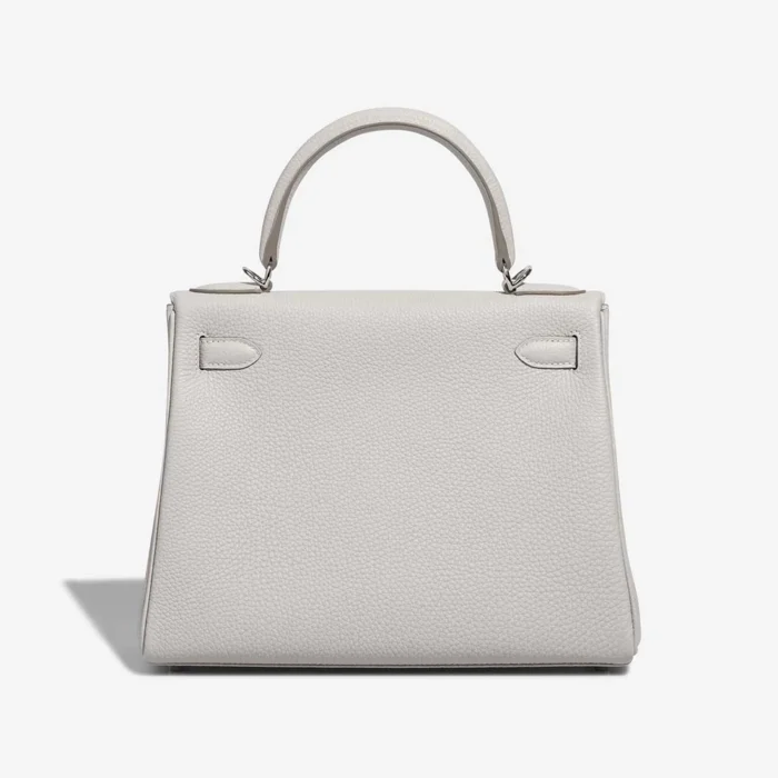 Mirror Quality Hermès Replicas Kelly 28 Togo Gris Pale PHW - DLF - Image 2