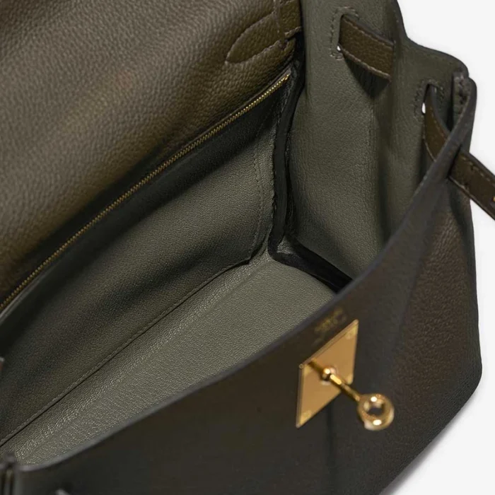 Mirror Quality Hermès Replicas Kelly 28 Togo Vert de Gris GHW - DLF - Image 5