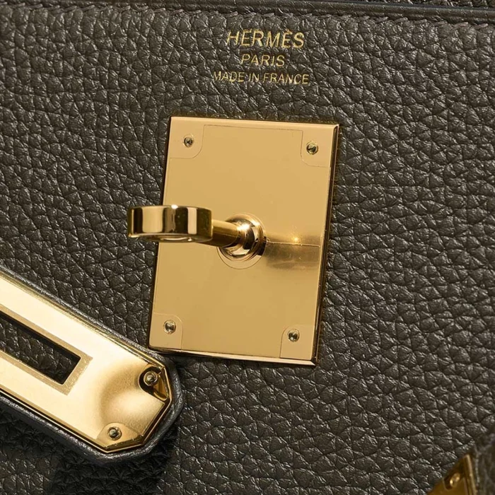 Mirror Quality Hermès Replicas Kelly 28 Togo Vert de Gris GHW - DLF - Image 6