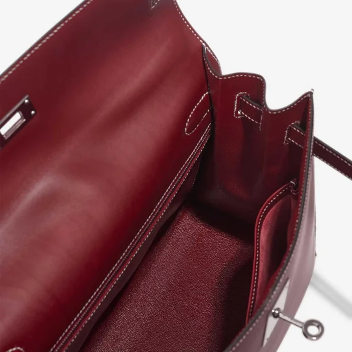 Mirror Quality Hermès Replicas Kelly 32 Box Rouge H PHW - DLF - Image 5