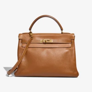 Mirror Quality Hermès Replicas Kelly 32 Courchevel Camel GHW - DLF