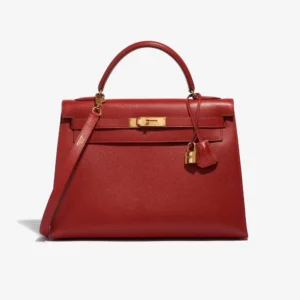 Mirror Quality Hermès Replicas Kelly 32 Epsom Rouge Casaque GHW