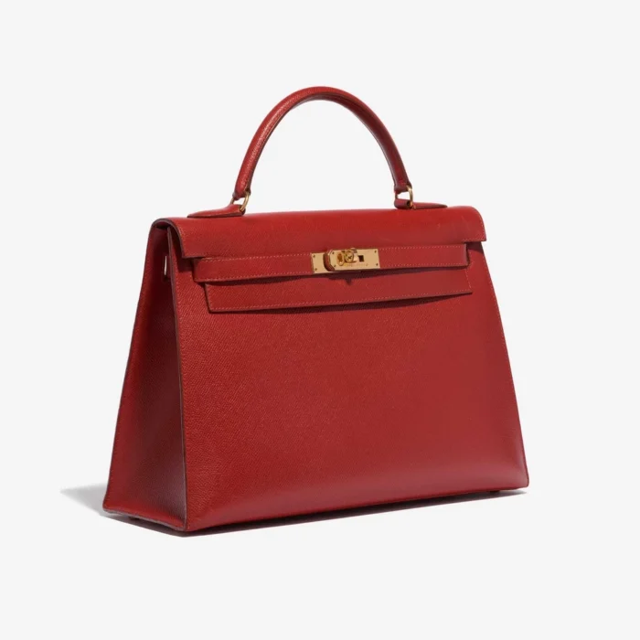 Mirror Quality Hermès Replicas Kelly 32 Epsom Rouge Casaque GHW - DLF - Image 4