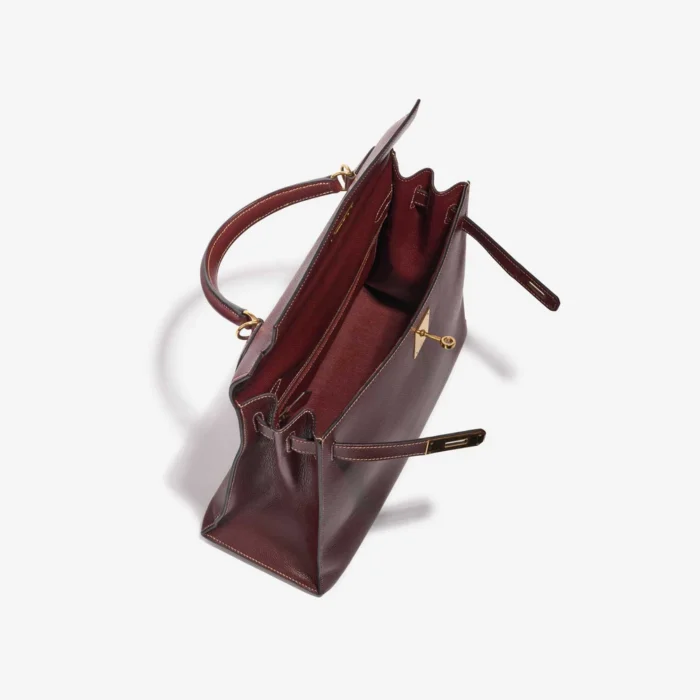 Mirror Quality Hermès Replicas Kelly 32 Epsom Rouge Imperial GHW - DLF - Image 5
