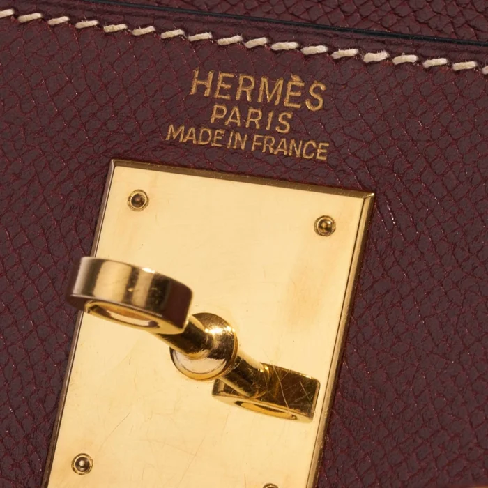 Mirror Quality Hermès Replicas Kelly 32 Epsom Rouge Imperial GHW - DLF - Image 6
