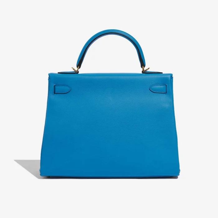 Mirror Quality Hermès Replicas Kelly 32 Evercolour Blue Frida GHW - DLF - Image 2
