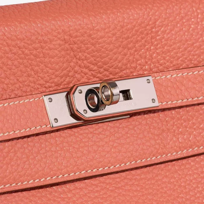 Mirror Quality Hermès Replicas Kelly 32 Taurillon Clemence Rose Tea PHW - DLF - Image 6