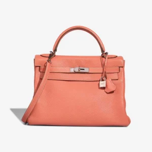 Mirror Quality Hermès Replicas Kelly 32 Taurillon Clemence Rose Tea PHW - DLF