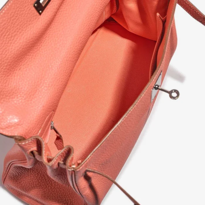 Mirror Quality Hermès Replicas Kelly 32 Taurillon Clemence Rose Tea PHW - DLF - Image 5