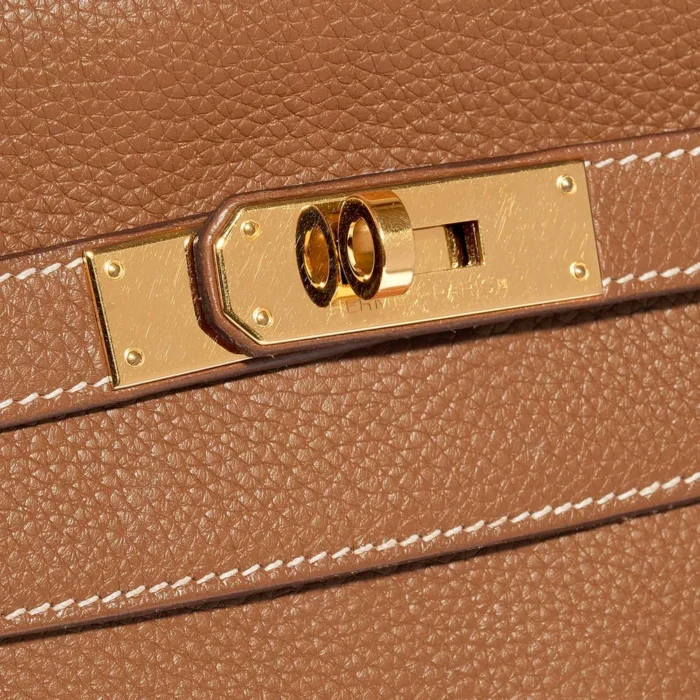 Mirror Quality Hermès Replicas Kelly 32 Togo Gold GHW - DLF - Image 7